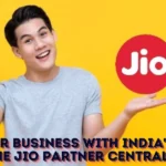 This emage showing a Grow your business with India's #1 brand with the Jio Partner Central Login.