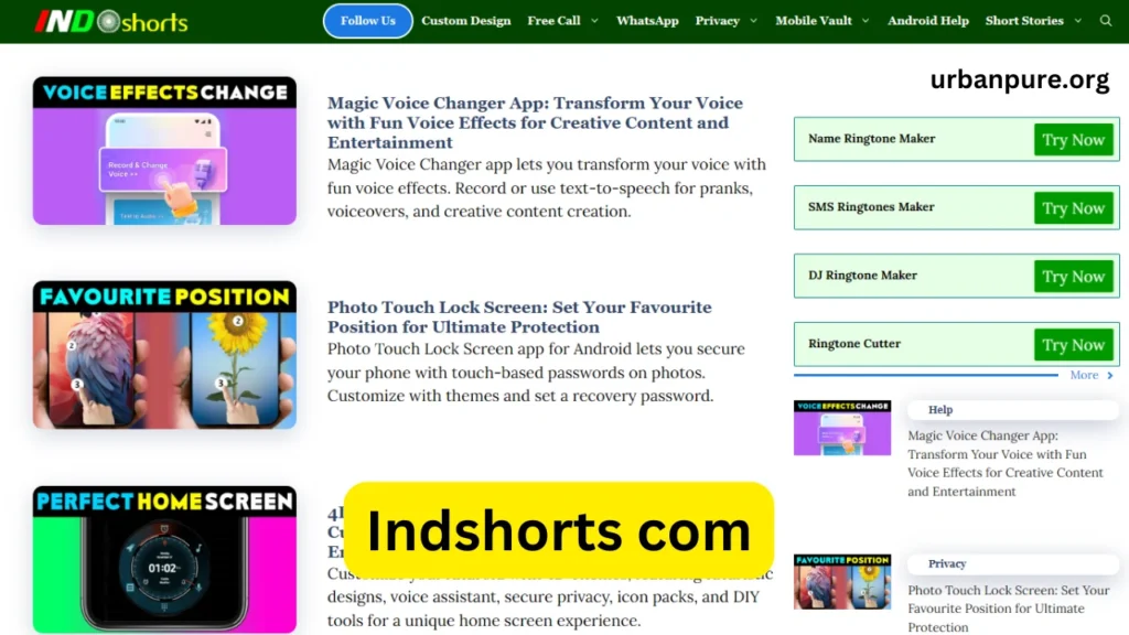 Indshorts com