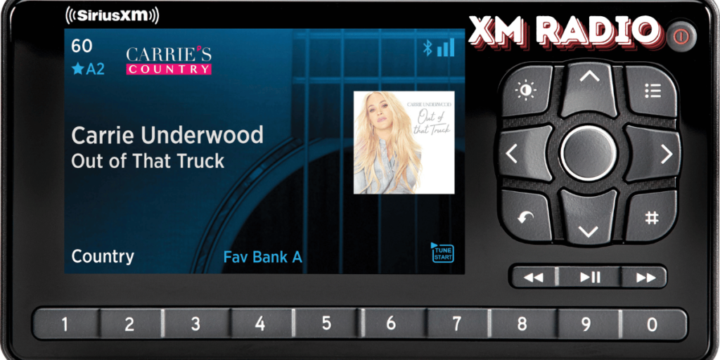 This emage showing a XM Radio vs. SiriusXM